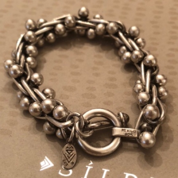 Iconic Silpada Sterling Silver DNA Toggle Clasp Bracelet B0523 - Picture 13 of 15